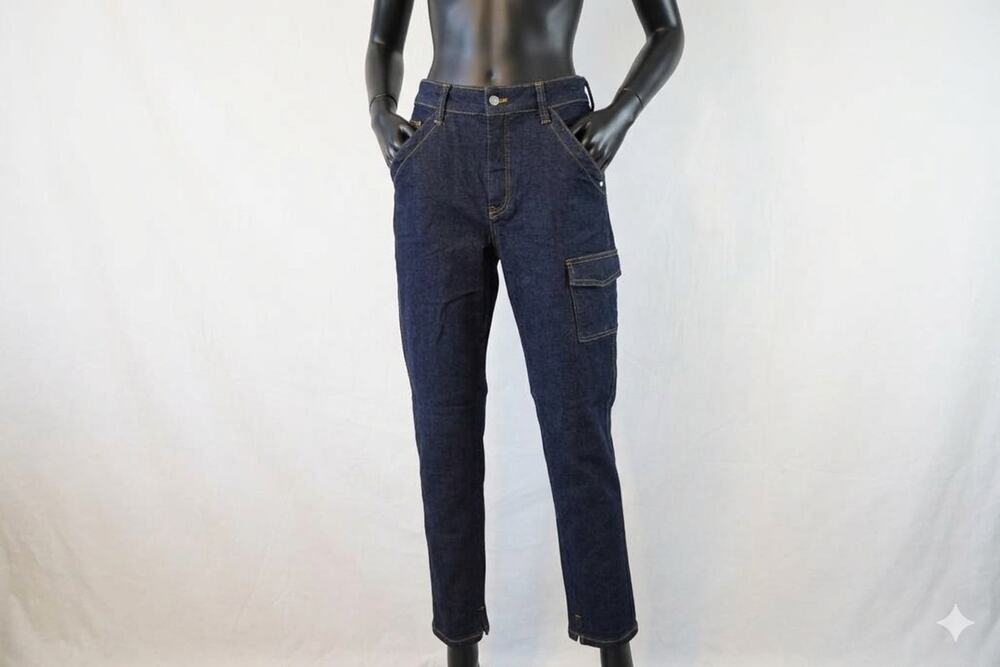 Pilcro Anthropologie Cargo Carpenter Jeans Dark Wash Stretch NWOT 27 28 29